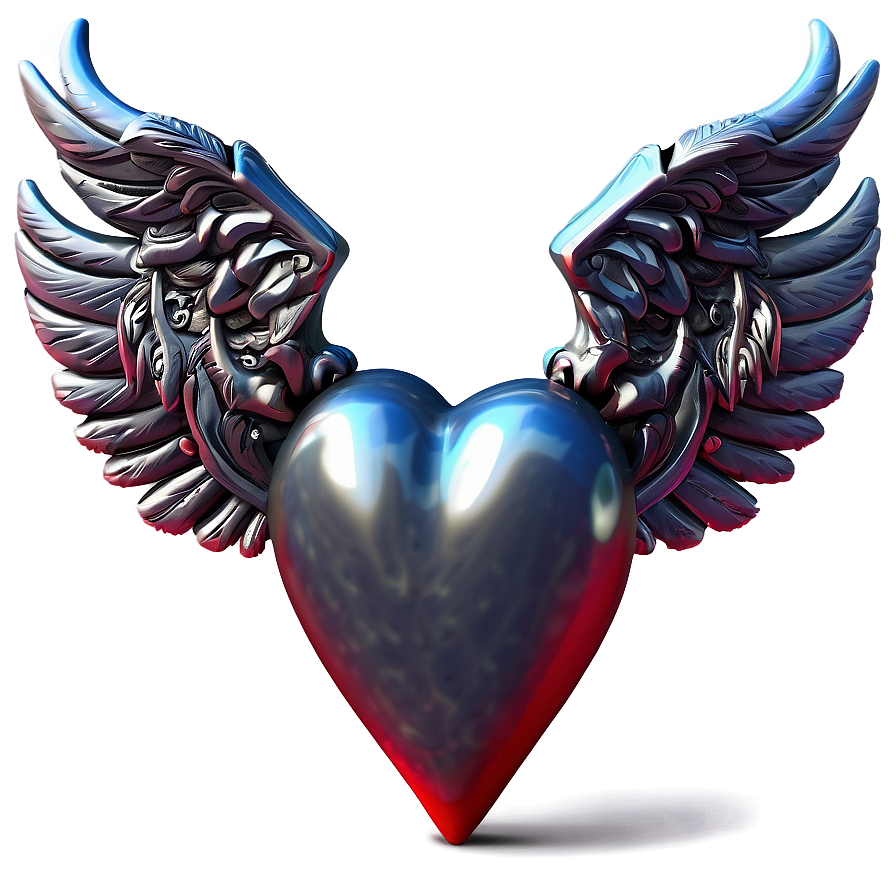 Heart With Wings Clipart Png 92