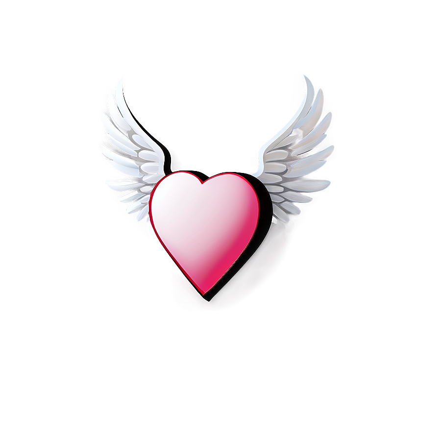 Heart With Wings Png B