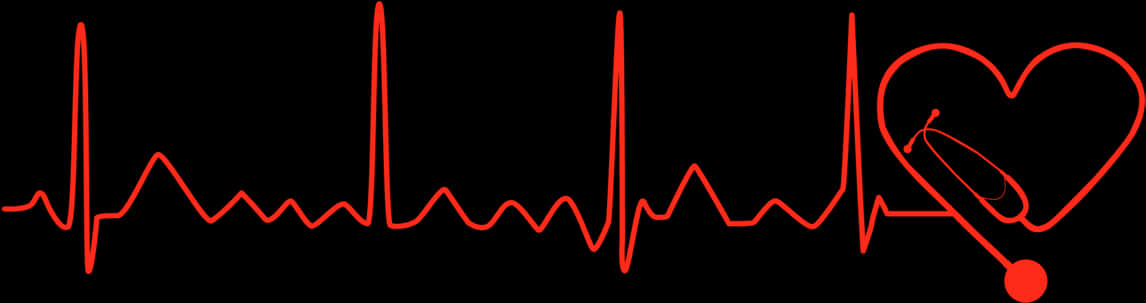 Heartbeat Electrocardiogram Love Illustration