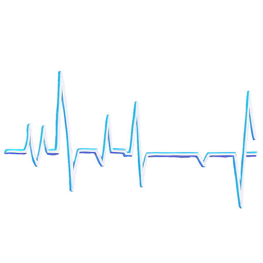 Heartbeat Line With Broken Pattern Png 06292024