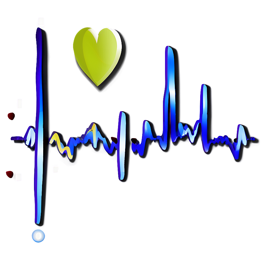 Heartbeat Line With Heart Icon Png 06292024