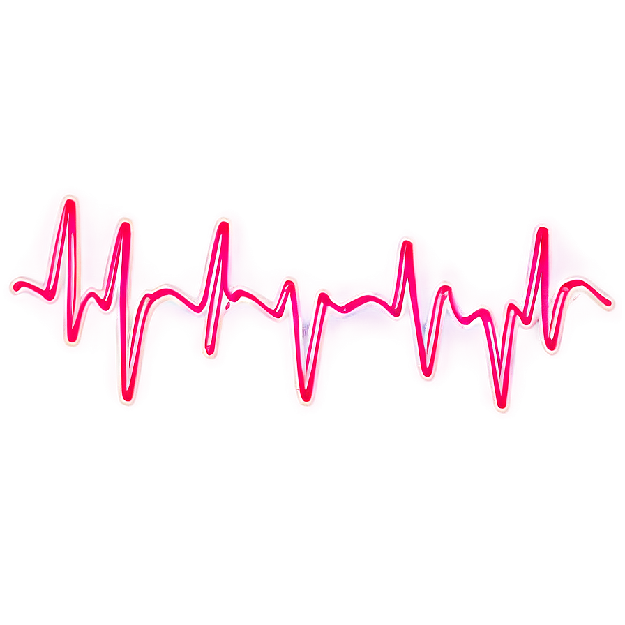 Heartbeat Line With Sparkles Png 06292024