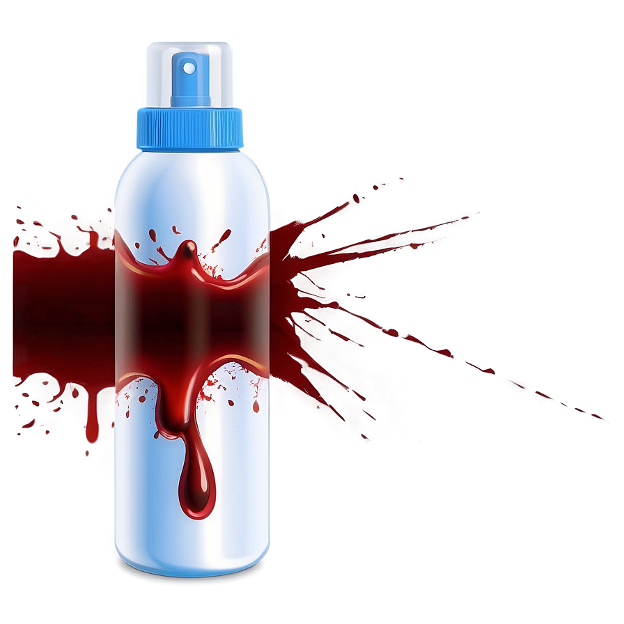 Heartbeat's Trail: Blood Spray Vector Png 04302024