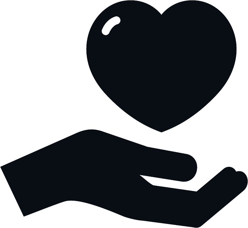 Heartin Hand Icon