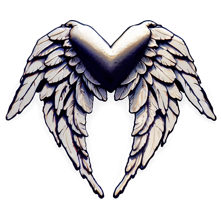 Hearts With Wings Png 05032024