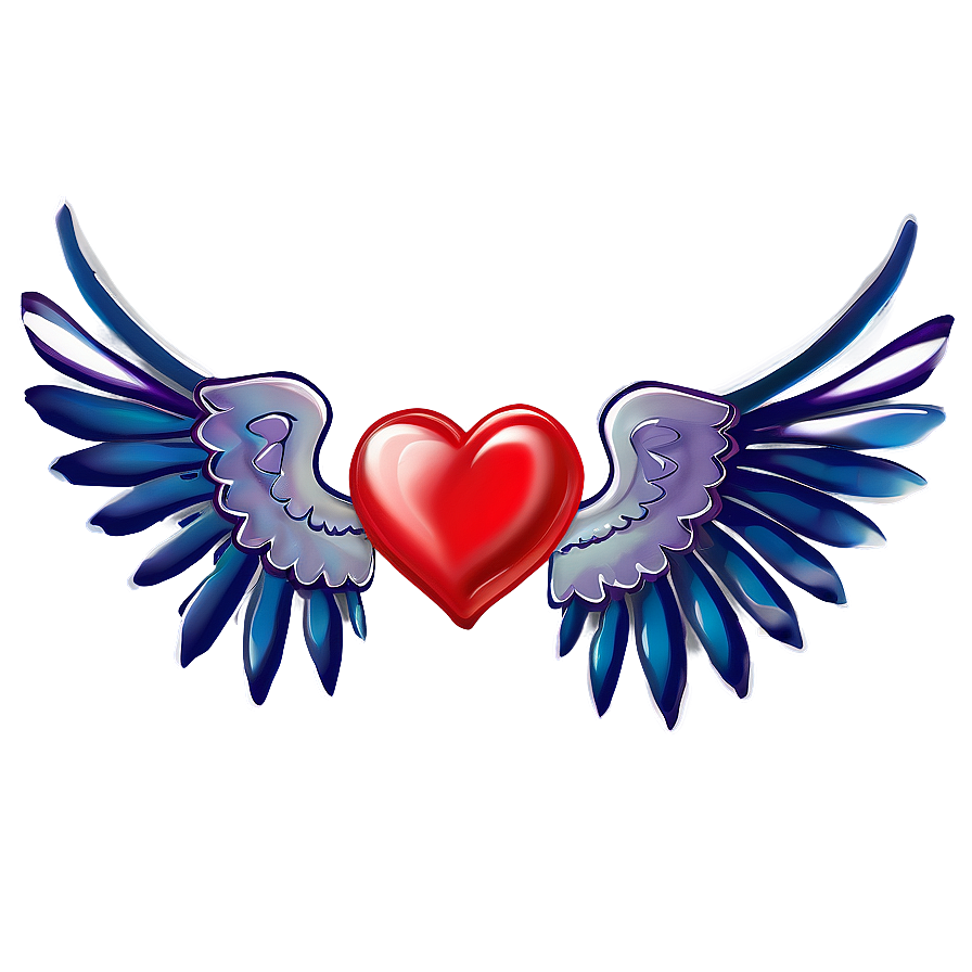 Hearts With Wings Png Sic