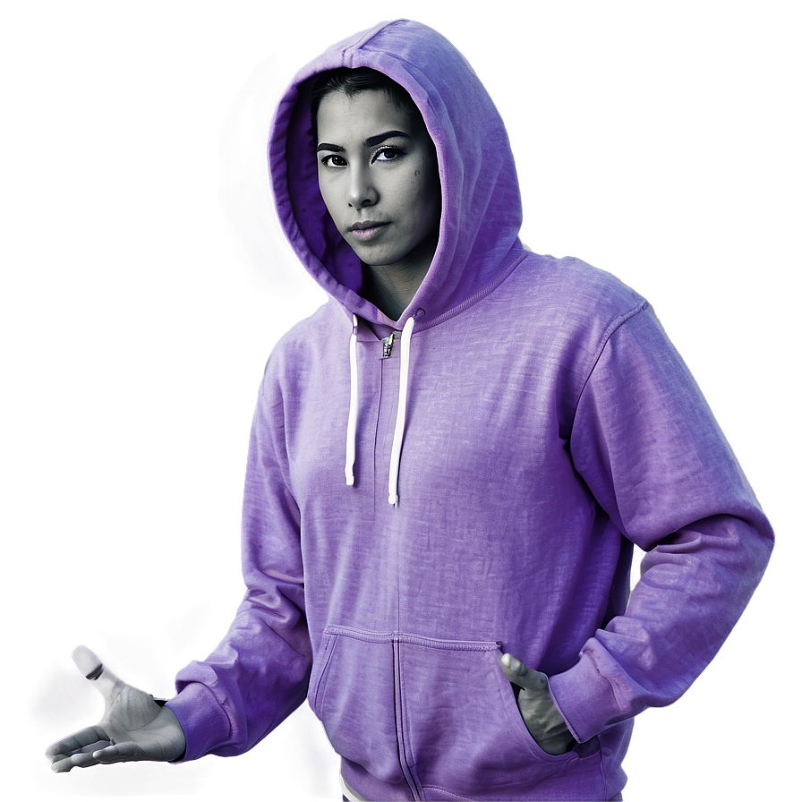 Heather Purple Hoodie Template Png Qkl