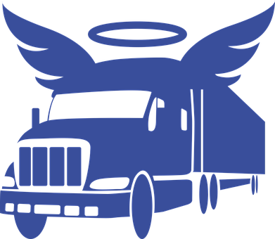 Heavenly Delivery Truck Illustration