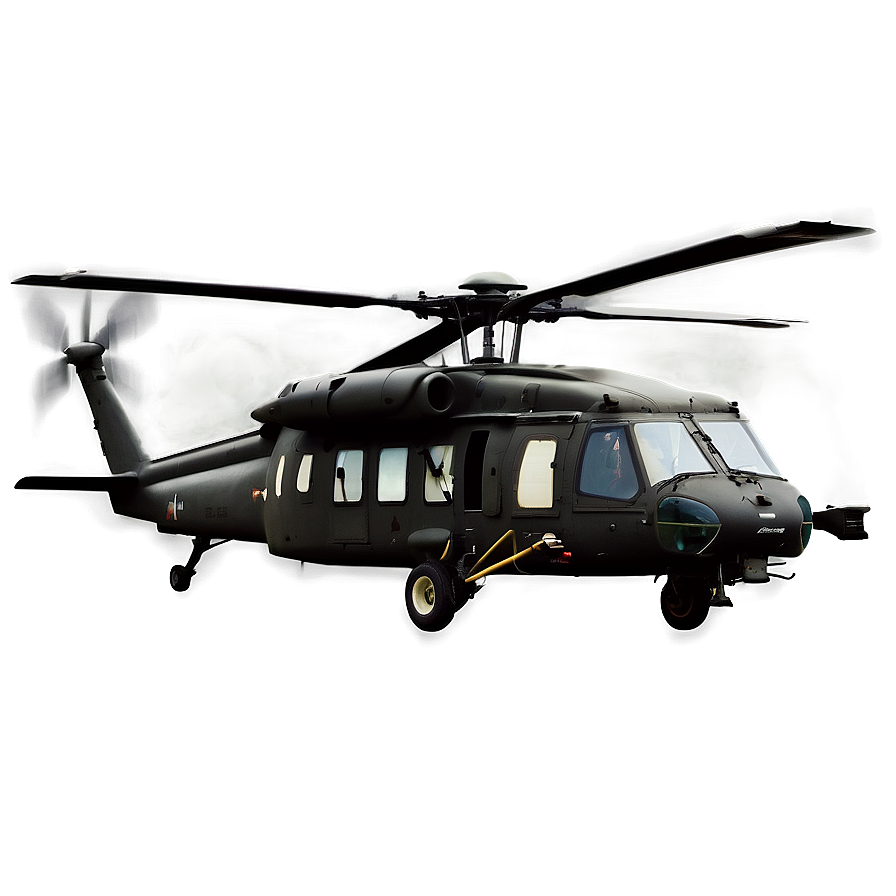 Heavy Duty Black Hawk Helicopter Png Inr