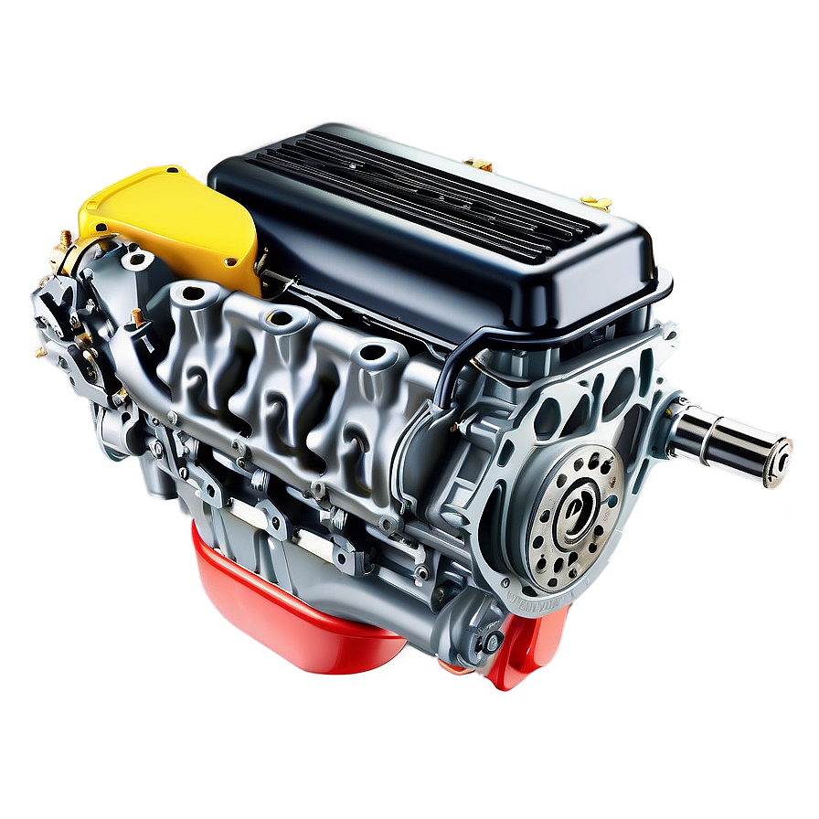 Heavy-duty Car Engine Detail Png 06132024