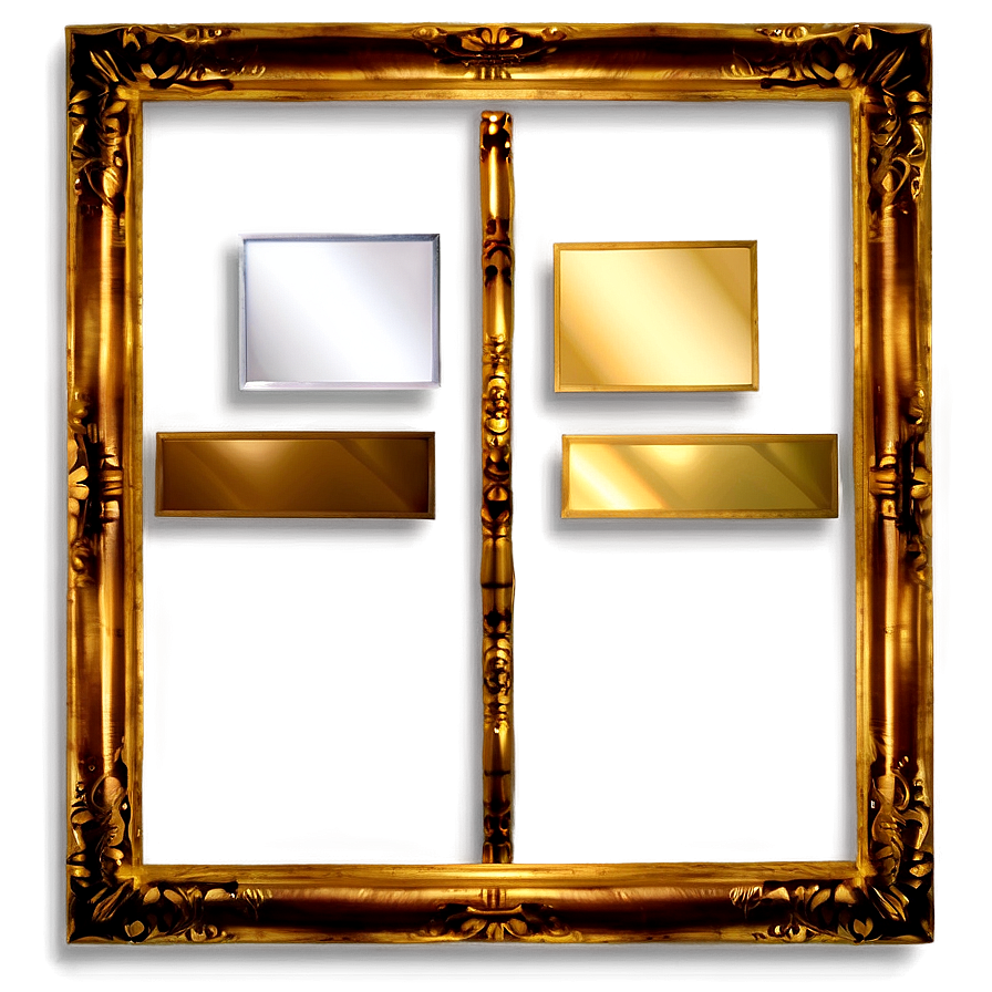 Heavy Gold Frame Png 05252024
