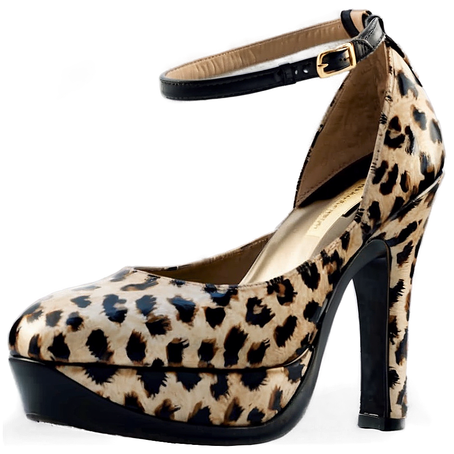 Heel With Animal Print Png 12