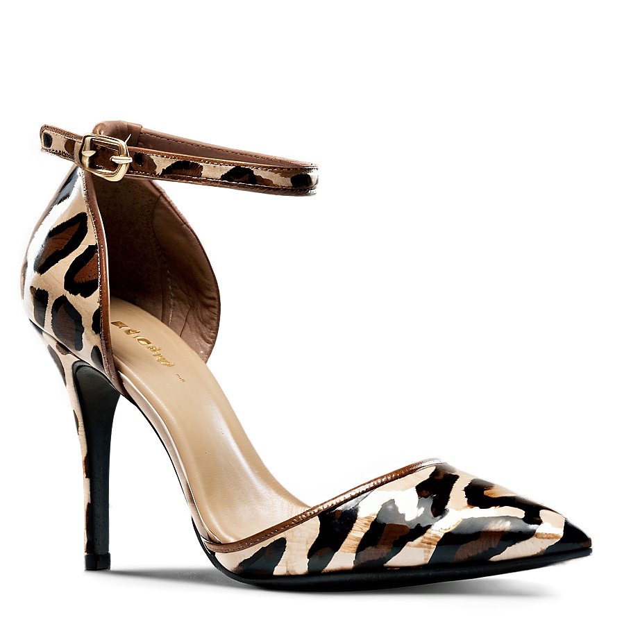 Heel With Animal Print Png Abd37