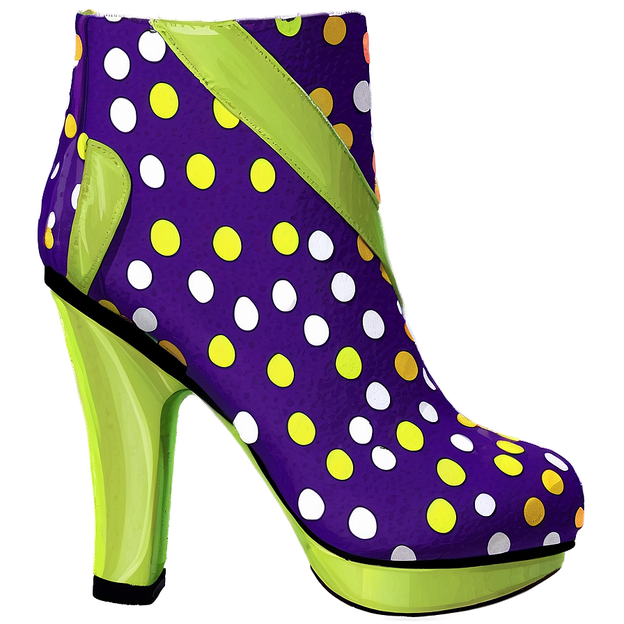 Heel With Polka Dots Png 62