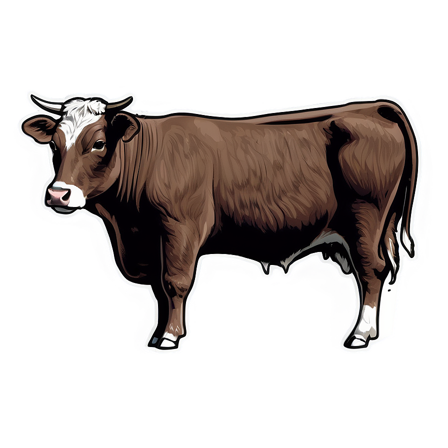 Heifer Outline Drawing Png 06282024