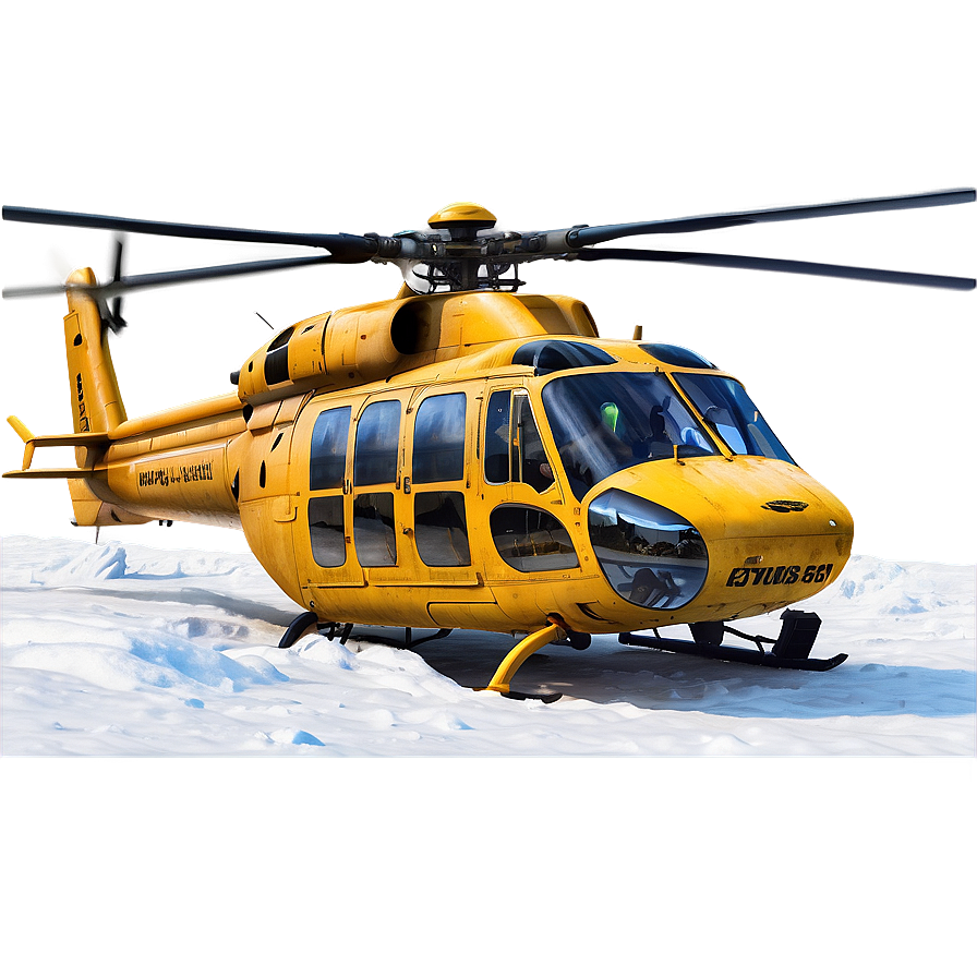 Helicopter In Snow Png 85