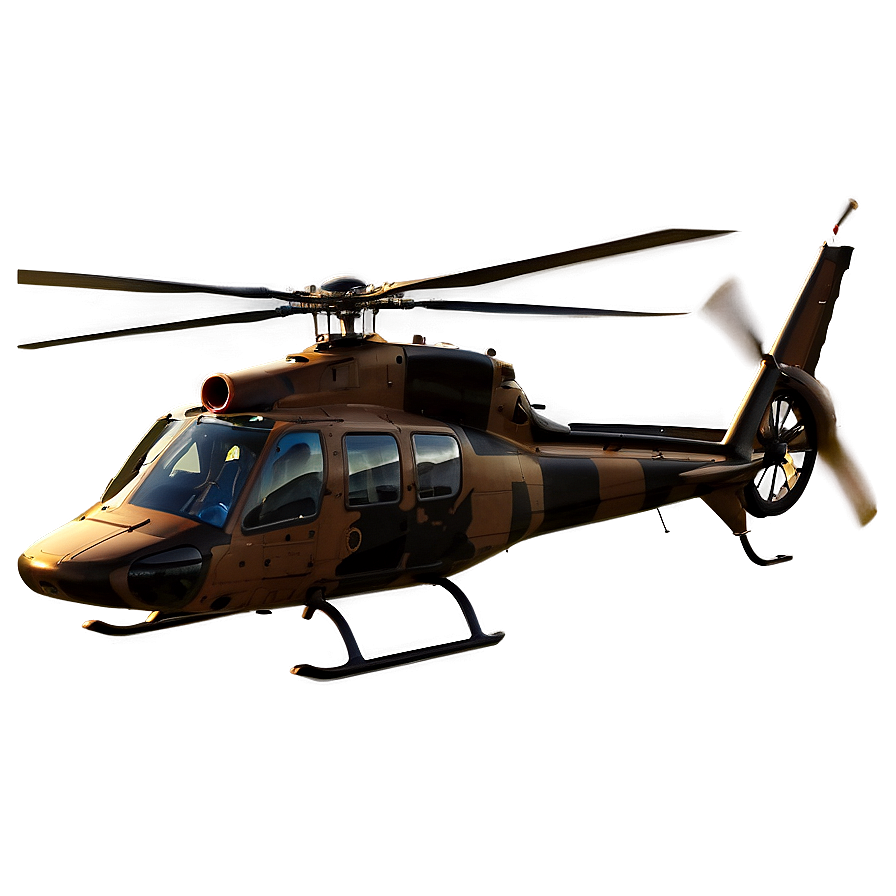 Helicopter In Sunset Png Geo