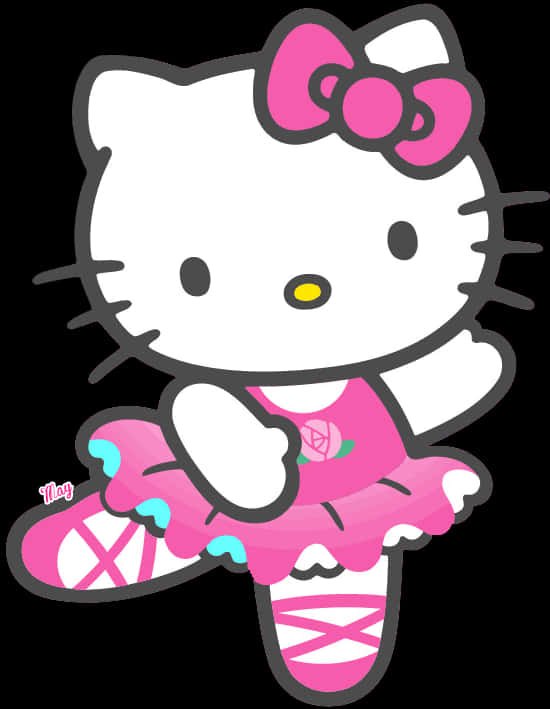 Hello Kitty Ballerina Pose