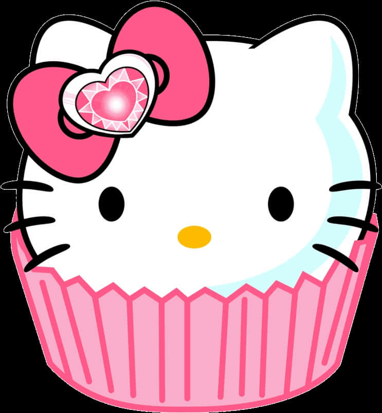 Hello Kitty Cupcake Graphic