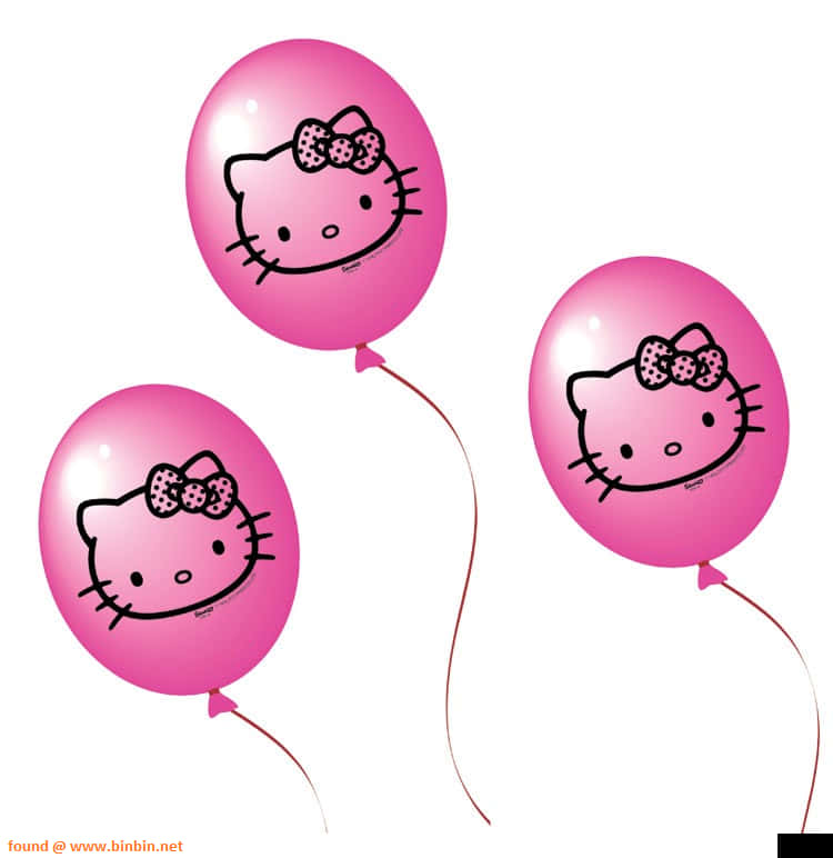 Hello Kitty Pink Balloons