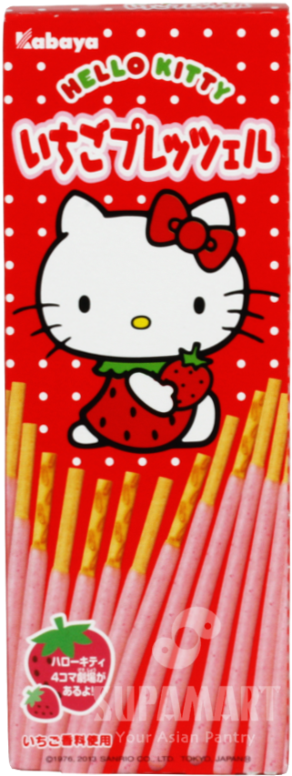 Hello Kitty Strawberry Pocky Packaging