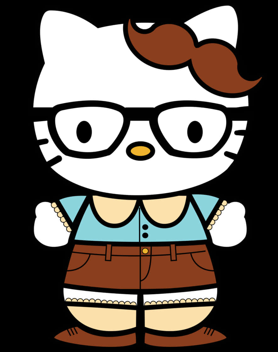 Hello Kittyin Hipster Outfit