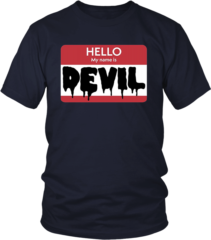 Hello My Name Is Devil T Shirt