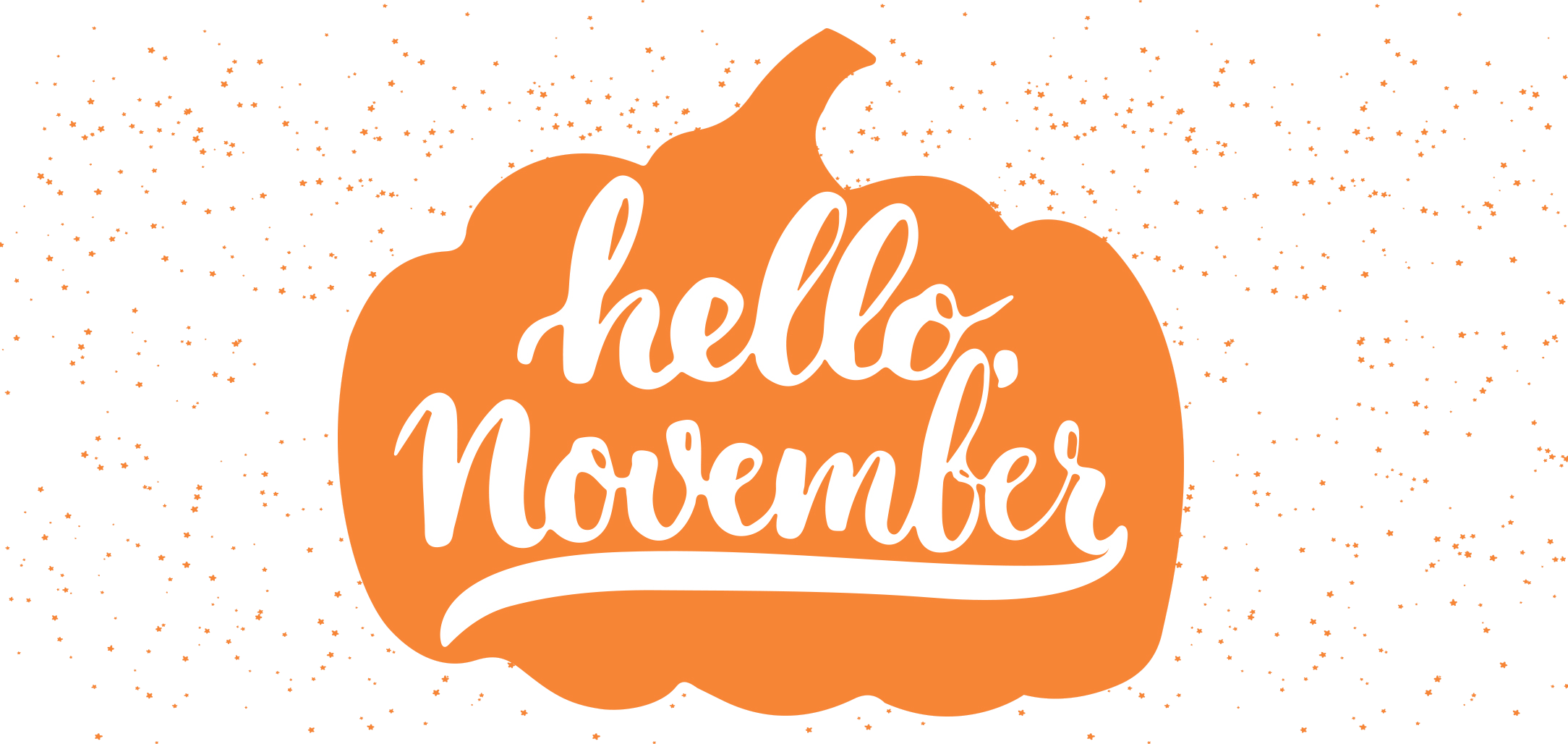 Hello November Pumpkin Graphic