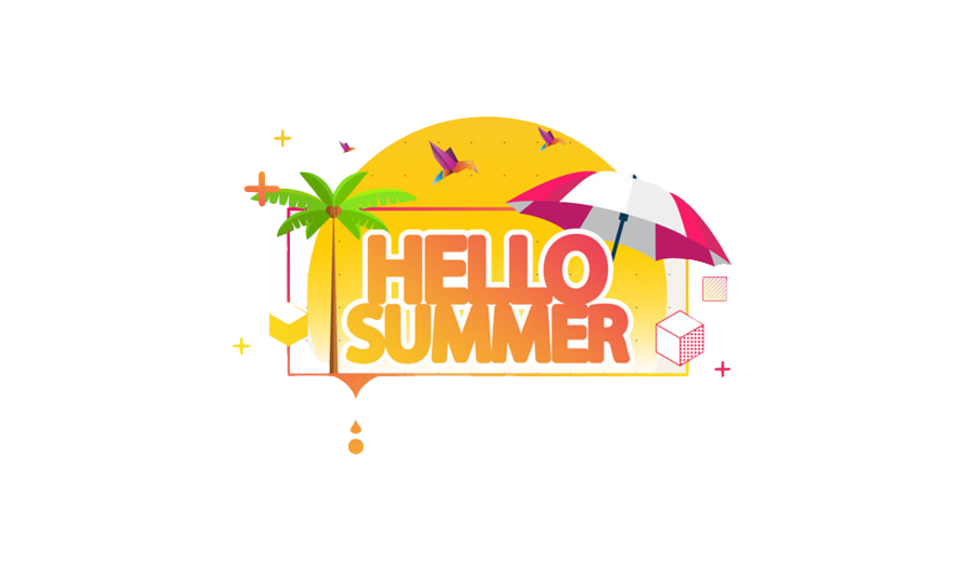 Hello Summer Greeting Design