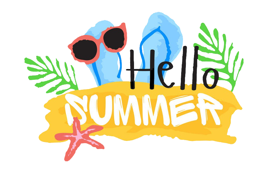 Hello Summer Greeting Graphic