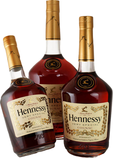 Hennessy Cognac Bottles Display