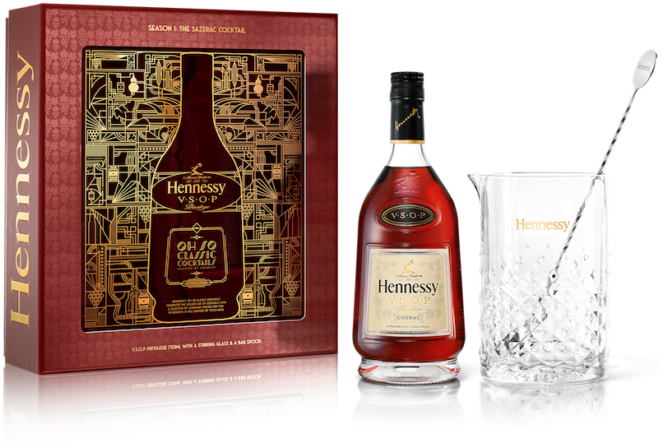 Hennessy V S O P Cognacwith Glassand Stirrer