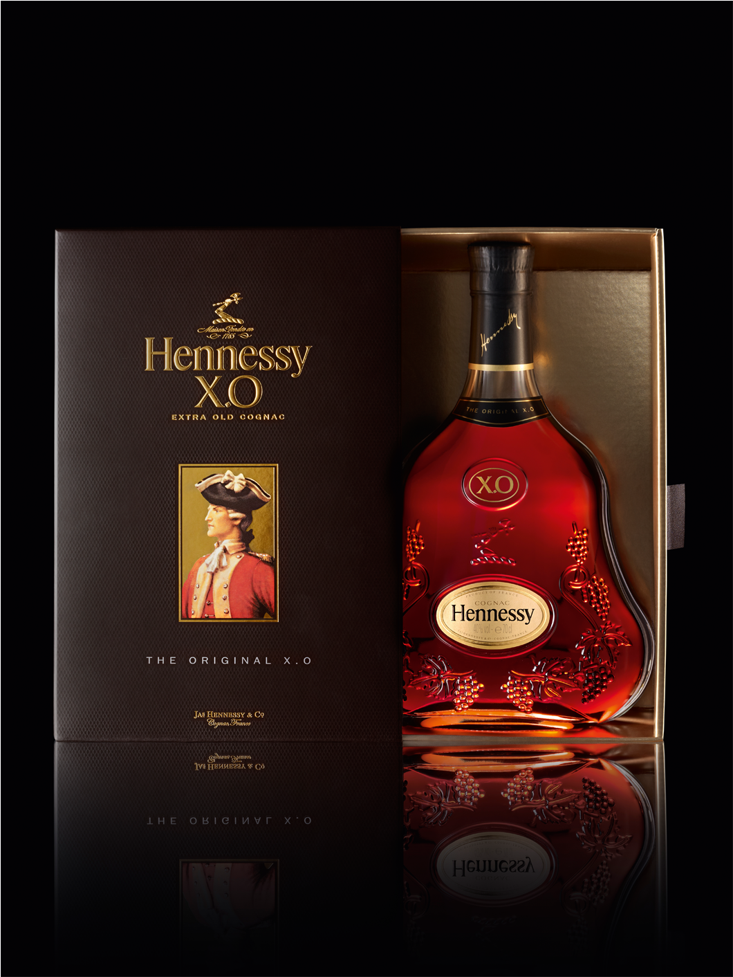 Hennessy X O Cognac Bottleand Box