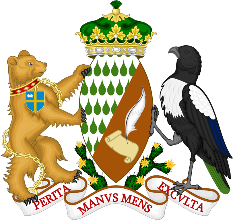 Heraldic_ Coat_of_ Arms_with_ Bear_and_ Raven
