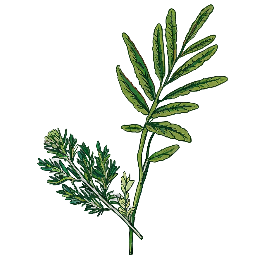 Herb Illustration Png Hmj59