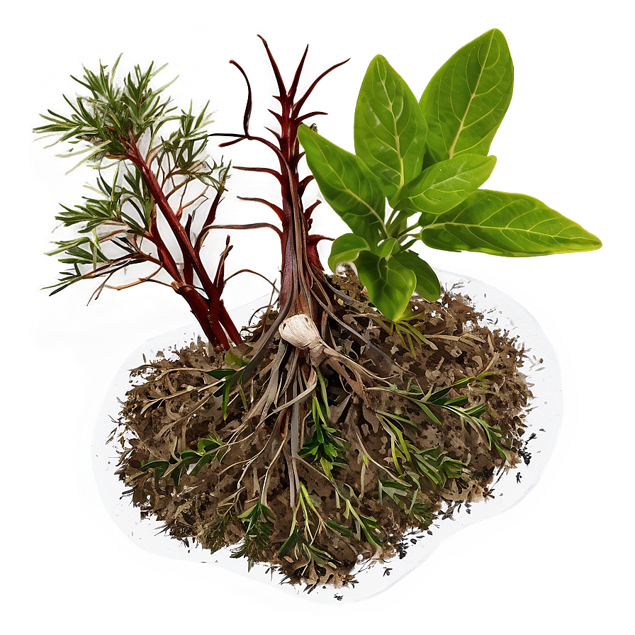 Herb With Roots Png Sju