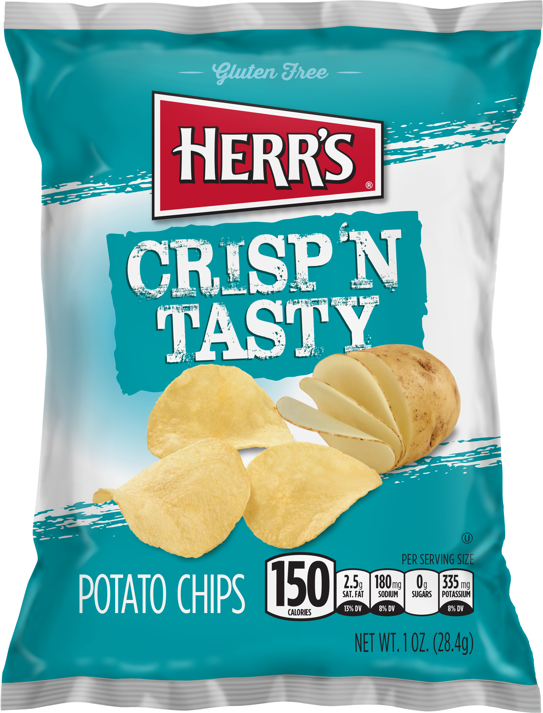 Herrs Crispand Tasty Potato Chips Bag
