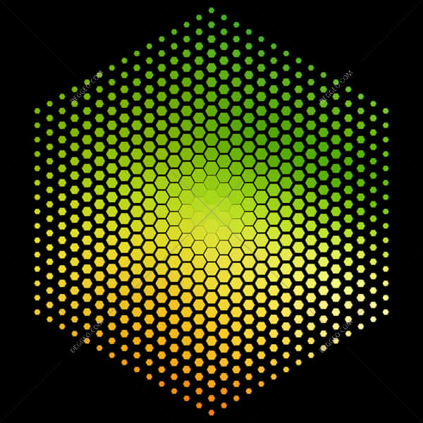 Hexagonal Gradient Pattern