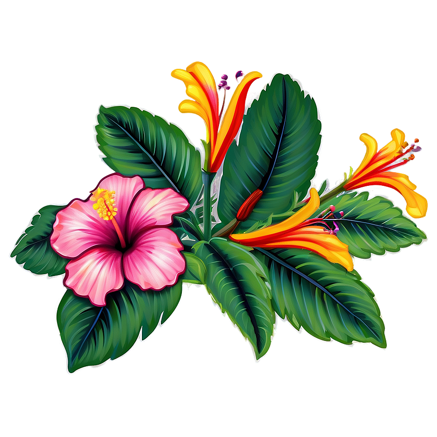 Hibiscus Art Png Tfn