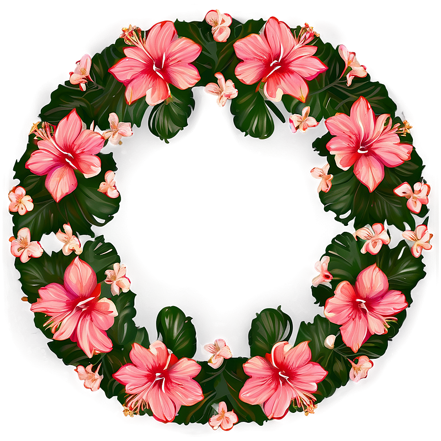 Hibiscus Flower Circle Png 63