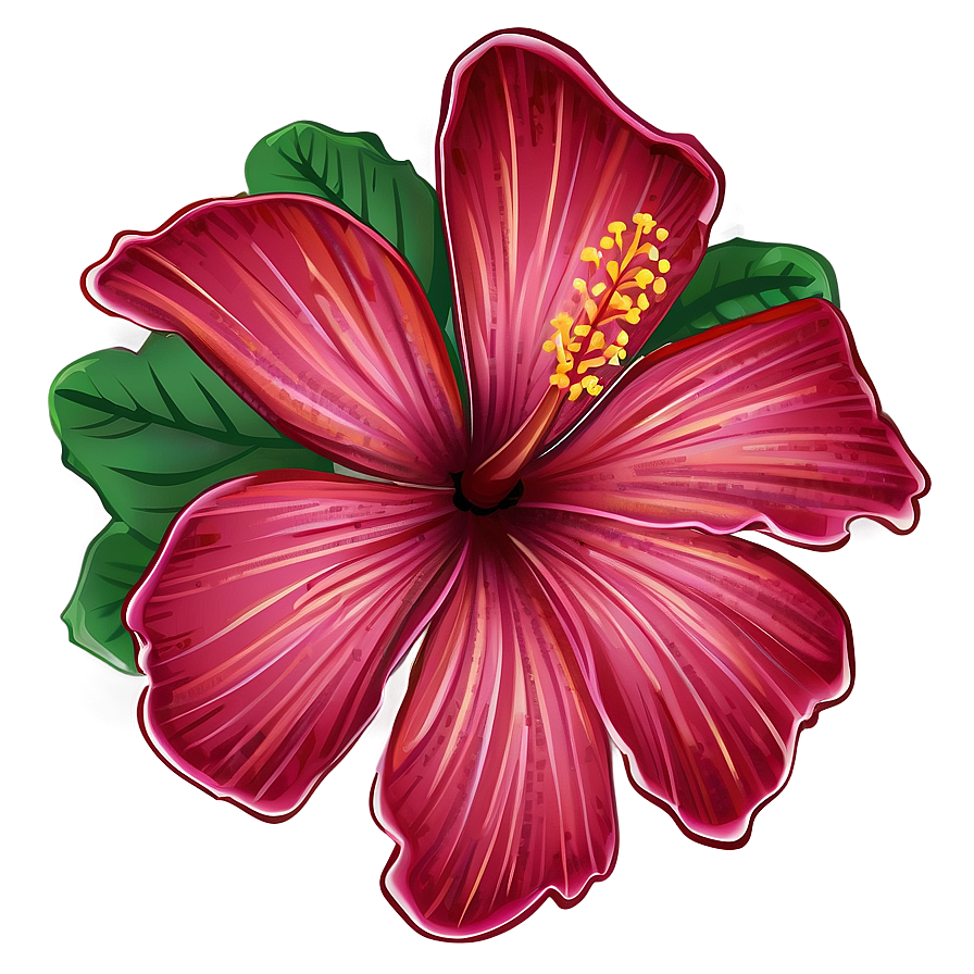 Hibiscus Illustration Png Chc28