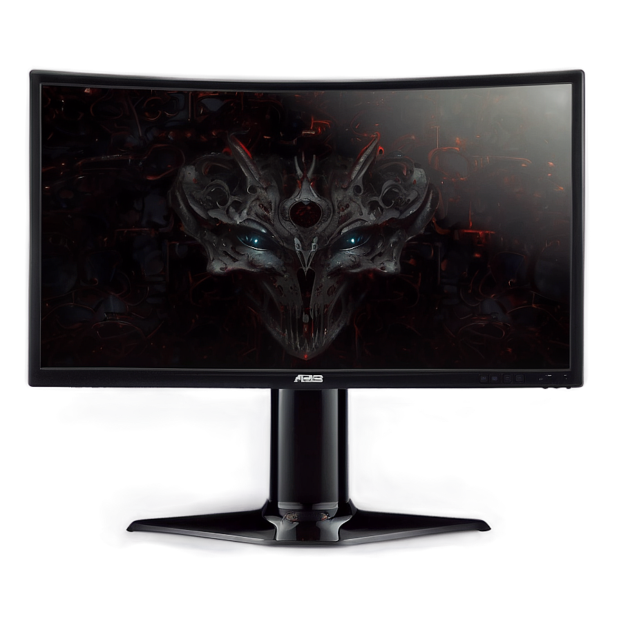 High Contrast Gaming Monitor Png Prm