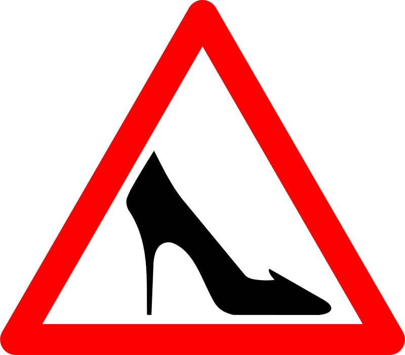 High Heel Sign Graphic