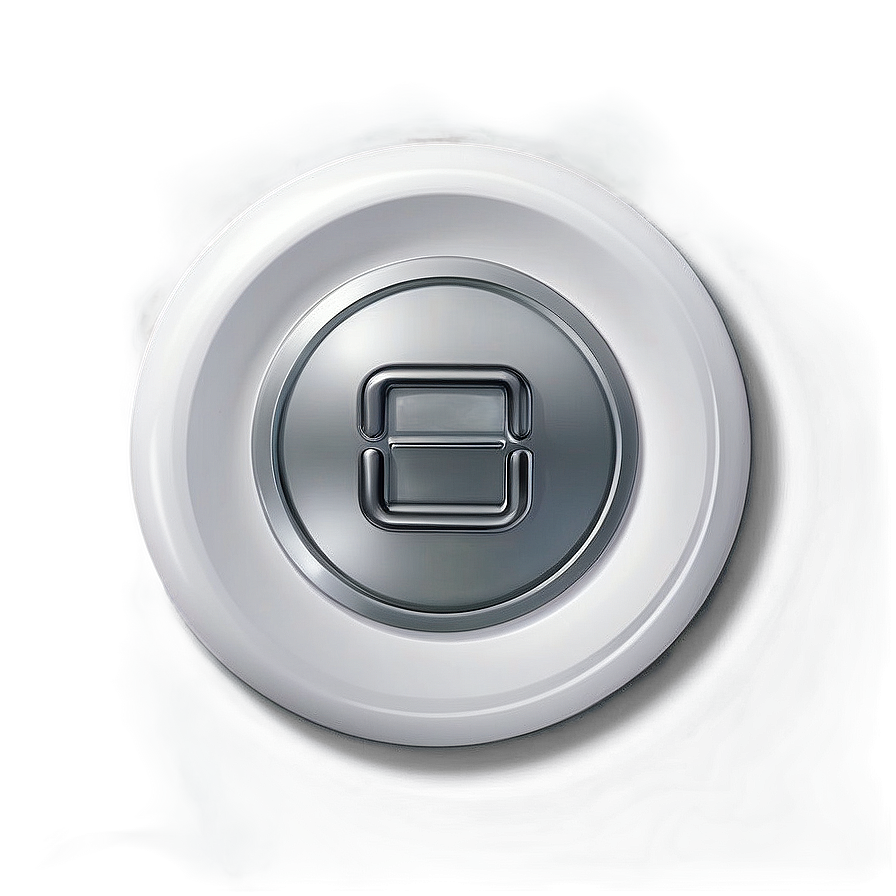 High-quality White Button Png Pqu