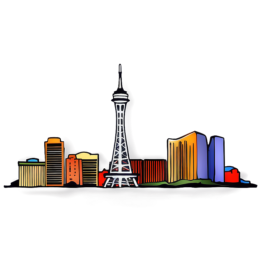 High Resolution Las Vegas Skyline Png Dus