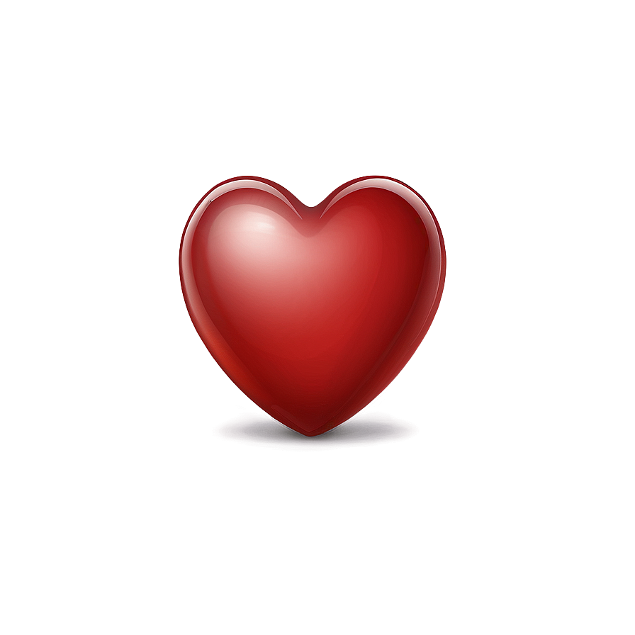 High Resolution Red Heart Emoji Png 06262024