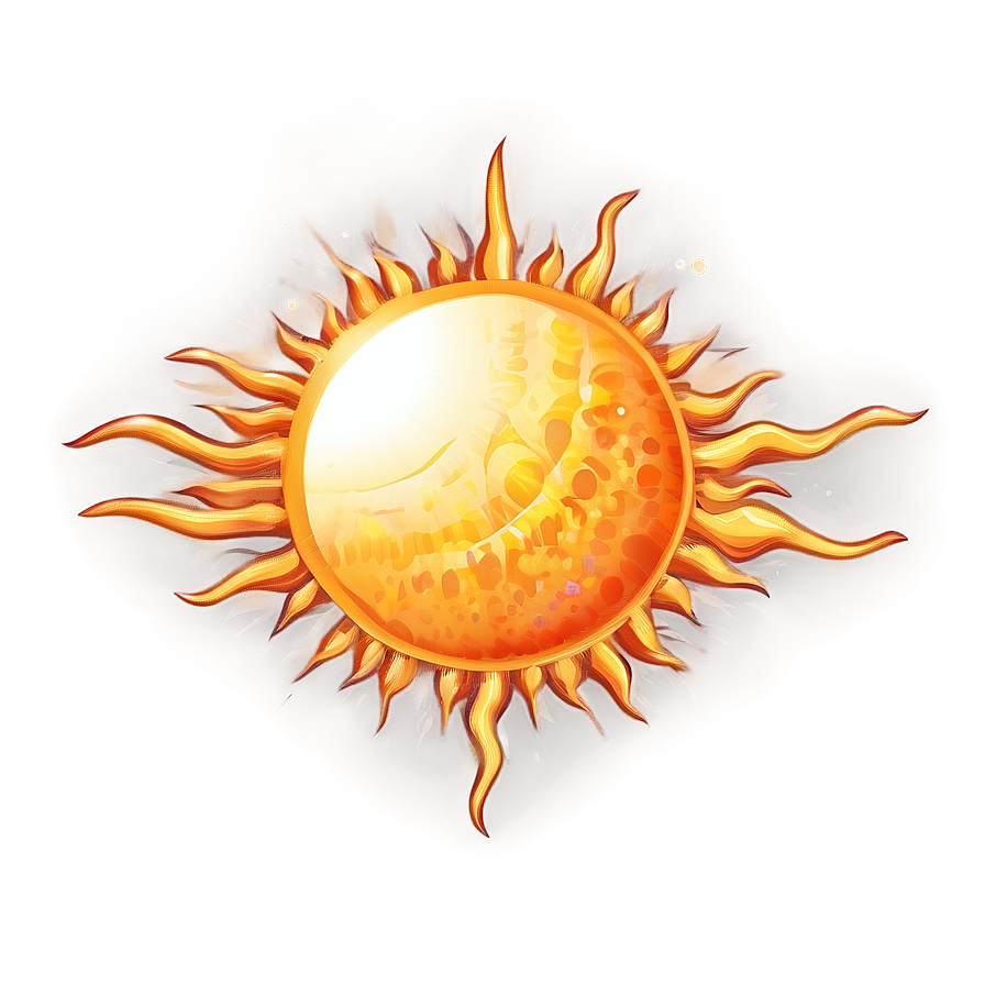 High-resolution Sun Art Png 27