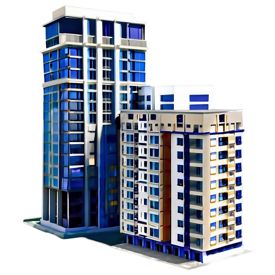 High-rise Towers Illustration Png Bxr5