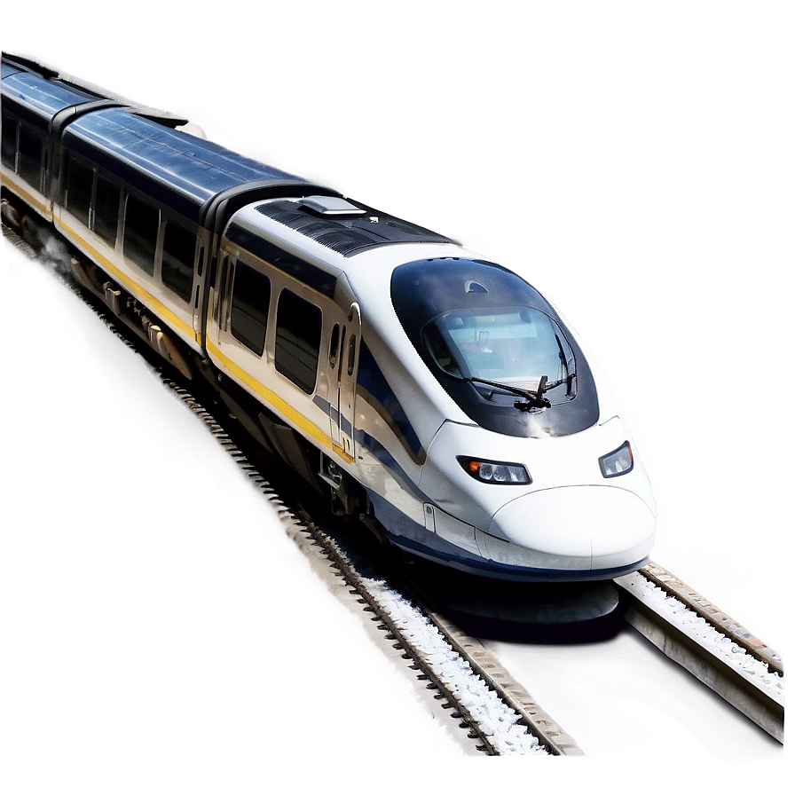 High-speed Train Track Png Tiw