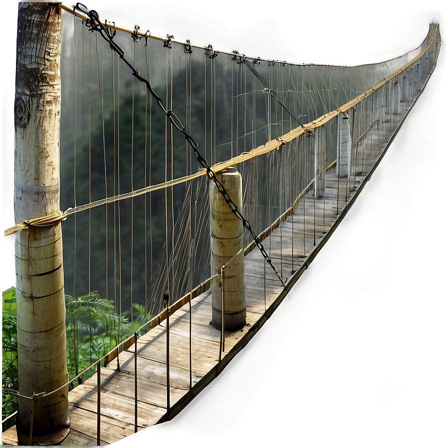 High Suspension Bridge Trail Png Sqo